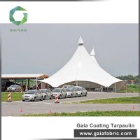 American Standard Roof Waterproof Uv Resistant Pvc Coated Tarpaulin Fabric Membrane For Car Park Awning